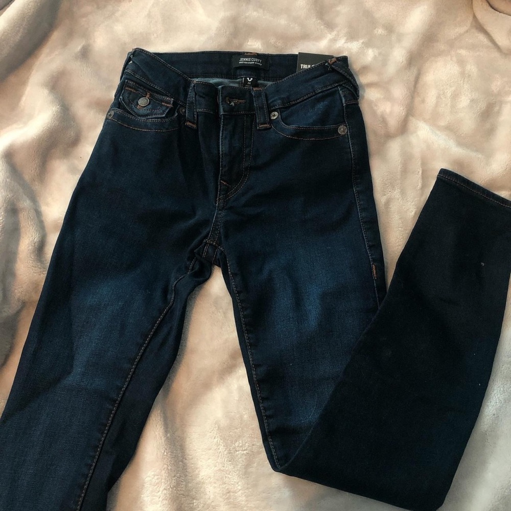 True Religion Mid Rise Skinny Jeans
